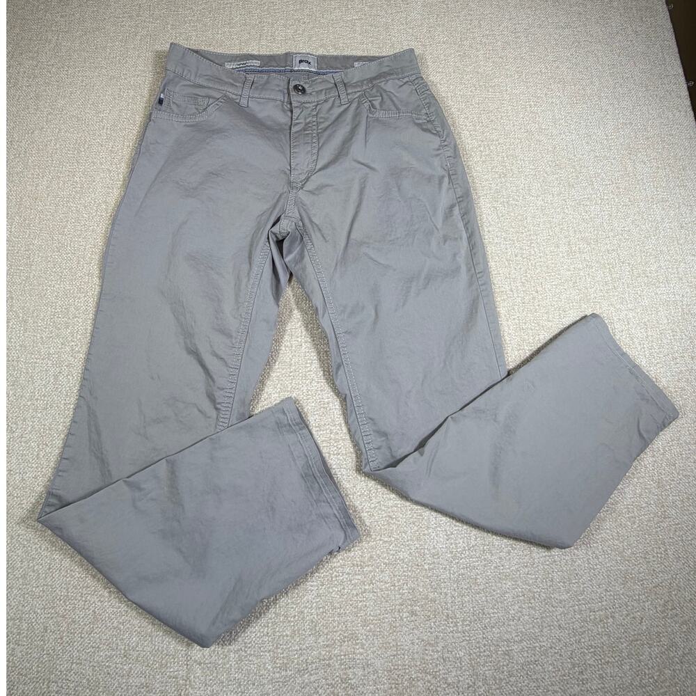 Brax Men's 31x34 Gray Cooper Ultra Light Stretch Golf Casual Pants Flat Front